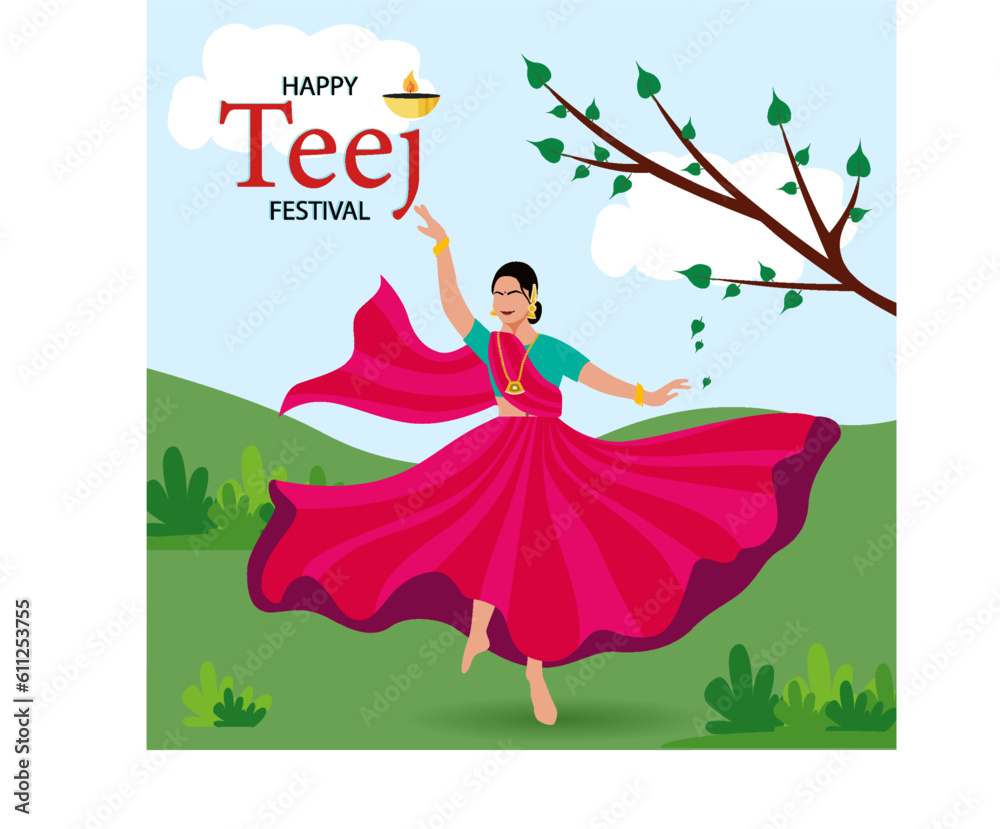 Teej, also known as Hartalika Teej or Hariyali Teej, is a popular Hindu