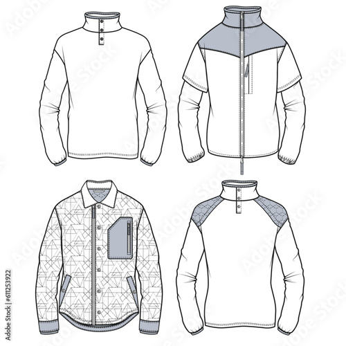 man top of jacket, sweatshirt, shirt , fleece
