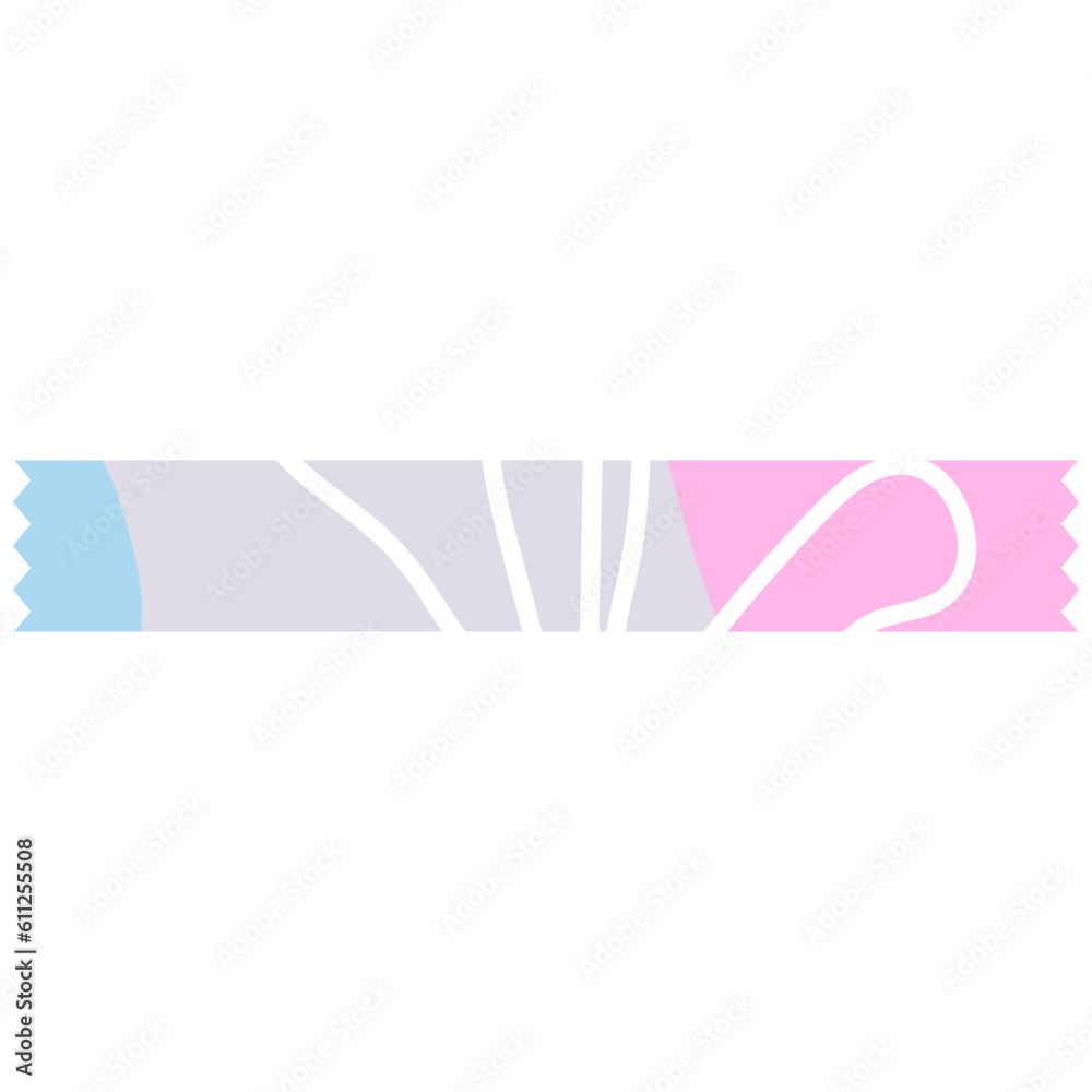 Fototapeta premium Pastel Abstract Doodle Washi Tape
