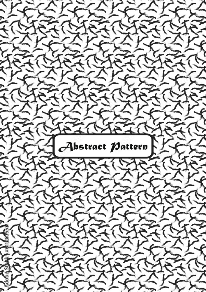 Fototapeta premium A unique style abstract pattern with black and white combination ready to use
