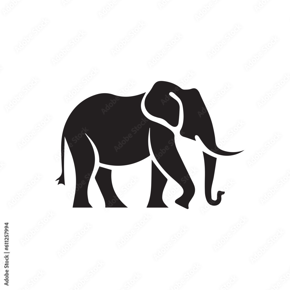 elephant silhouette vector