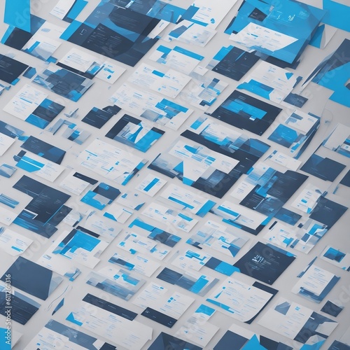 Sleek Sophistication: Modern Business Website Theme in Blue and White