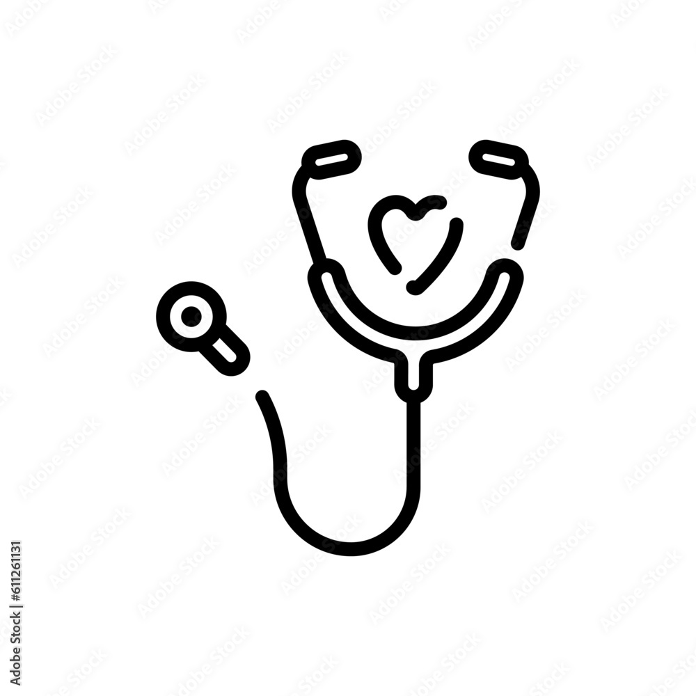 stethoscope sign symbol vector stethoscope sign symbol vector