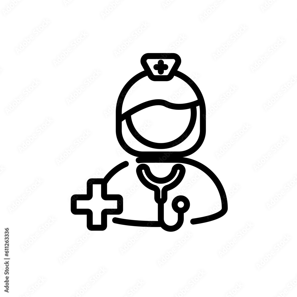 nurse sign symbol vector