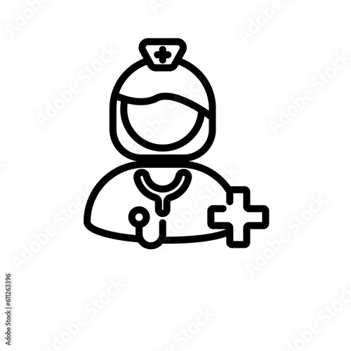 nurse sign symbol vector