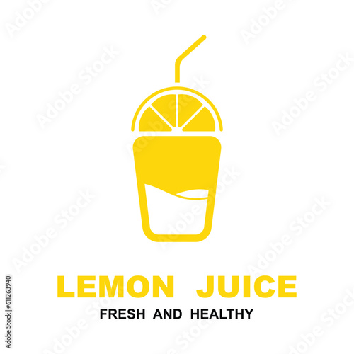 Citrus flat vector icon. Lemon, orange flat vector icon, brand company