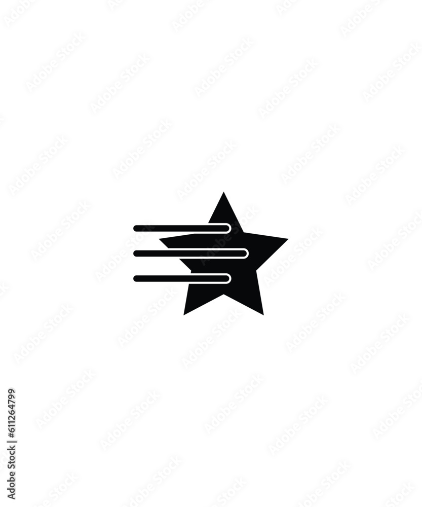 falling star icon, vector best flat icon. falling star icon, vector best flat icon.