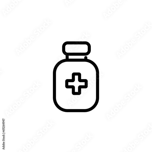 medicine bottle sign symbol vector