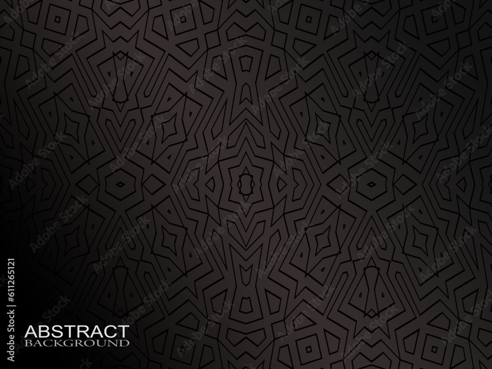 Fototapeta premium Black abstract geometric background. Modern shape concept.