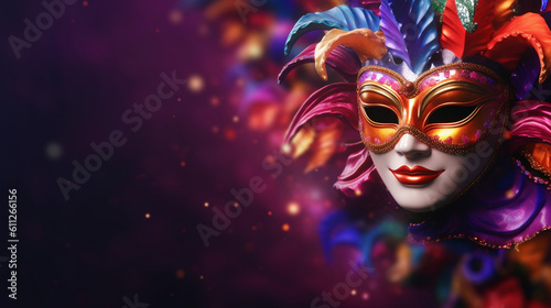 Carnival mask. Generative Ai