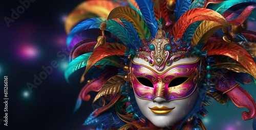 Carnival mask. Generative Ai