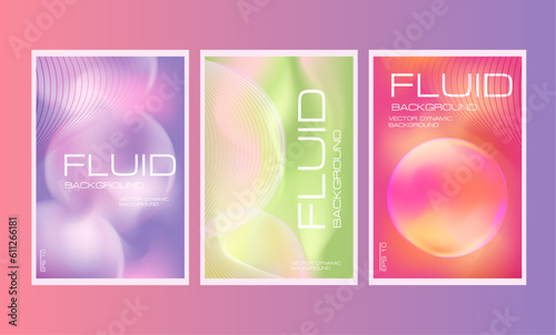 Abstract Gradient set, Elegant, minimal style posters with colorful circle shapes. Perfect for graphic projects such as posters, flyers, brochures, event invitations, signage