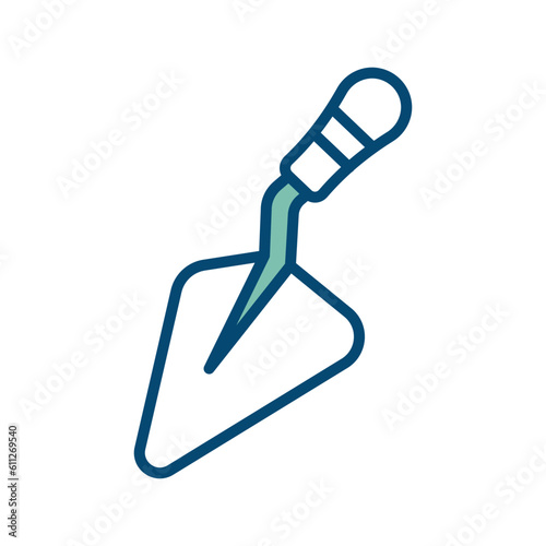 trowel icon vector design template in white background