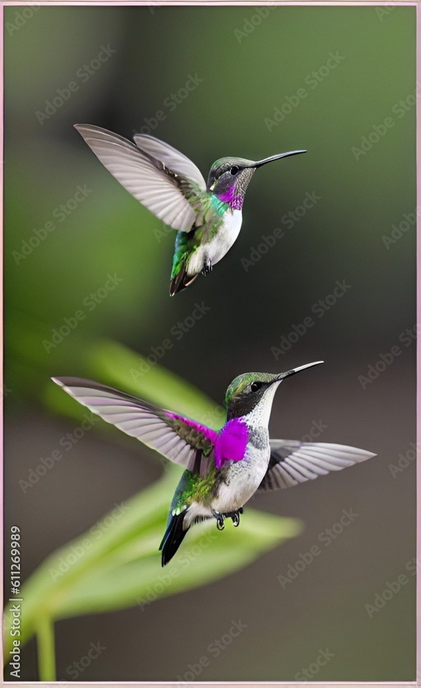 Fototapeta premium hummingbird art