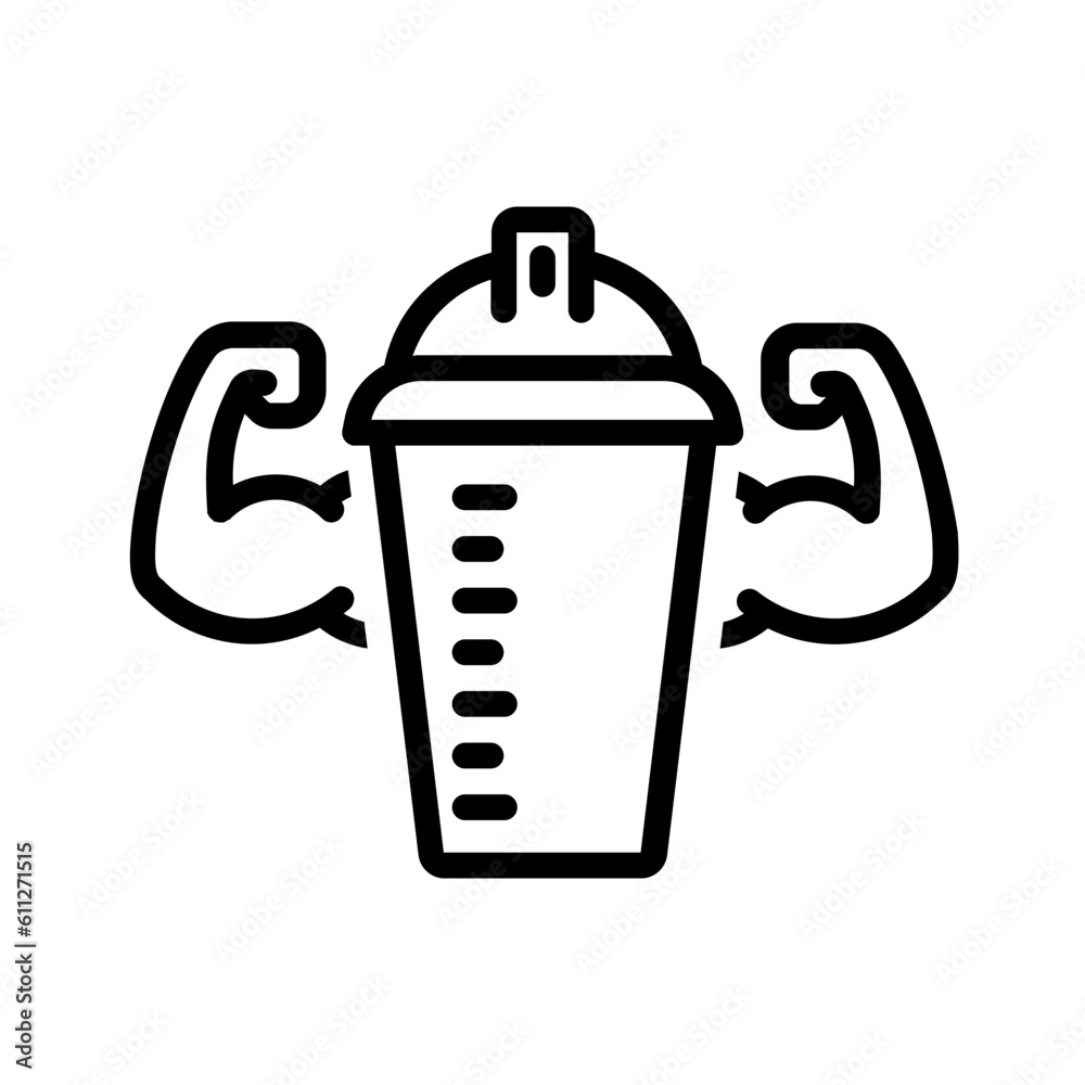 Black line icon for Protein Black line icon for Protein