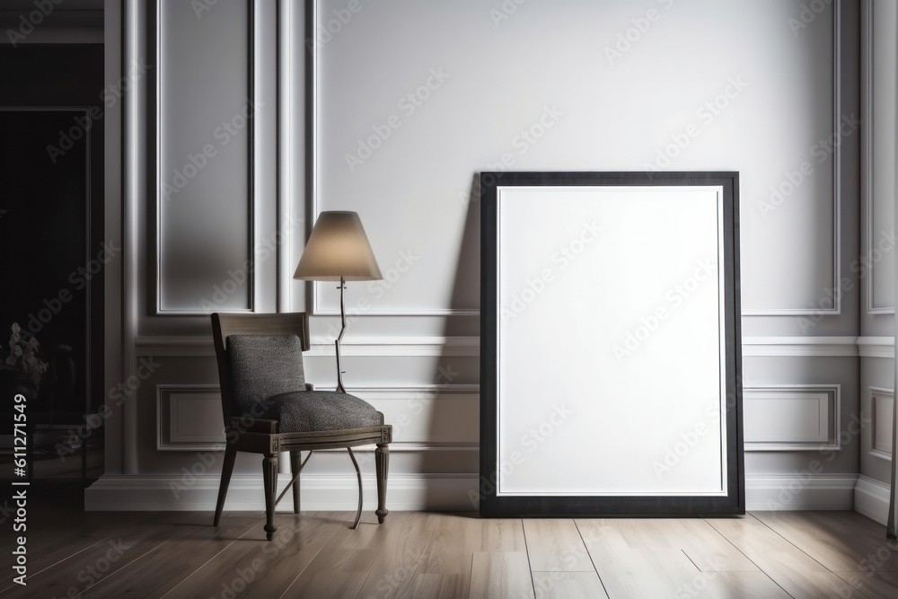 A luxury modern living room with a black empty wall mockup, a white sofa, and a picture frame. Cozy and comfortable ambiance with natural light from the window. Is AI Generative. A luxury modern living room with a black empty wall mockup, a white sofa, and a picture frame. Cozy and comfortable ambiance with natural light from the window. Is AI Generative.
