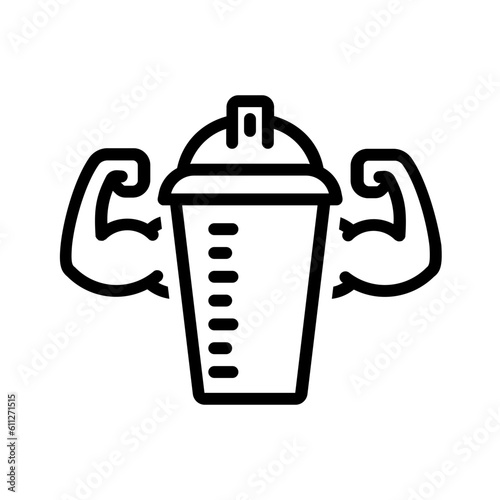 Black line icon for Protein