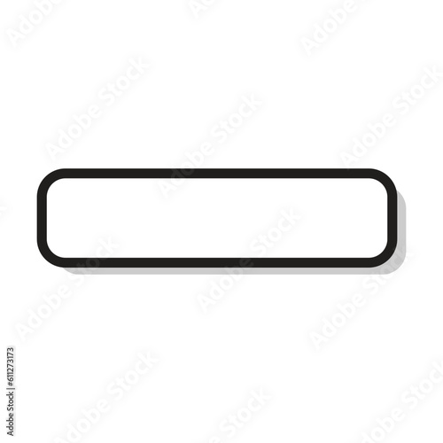 Textbox button icon design element for web mockup and application presentation user interface illustration