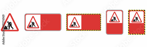 building construction site warning sign