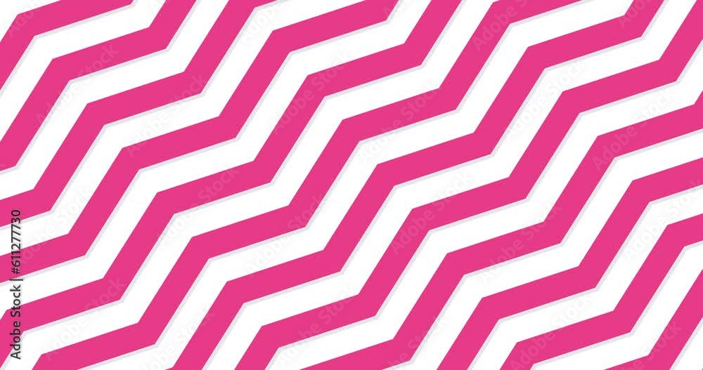 Abstract zigzag background. geometric patterns. multicolor design with zigzag lines, movement of simple stripes. 4K seamless loop video footage