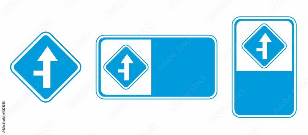 vector intersection traffic signs and templates vector intersection traffic signs and templates