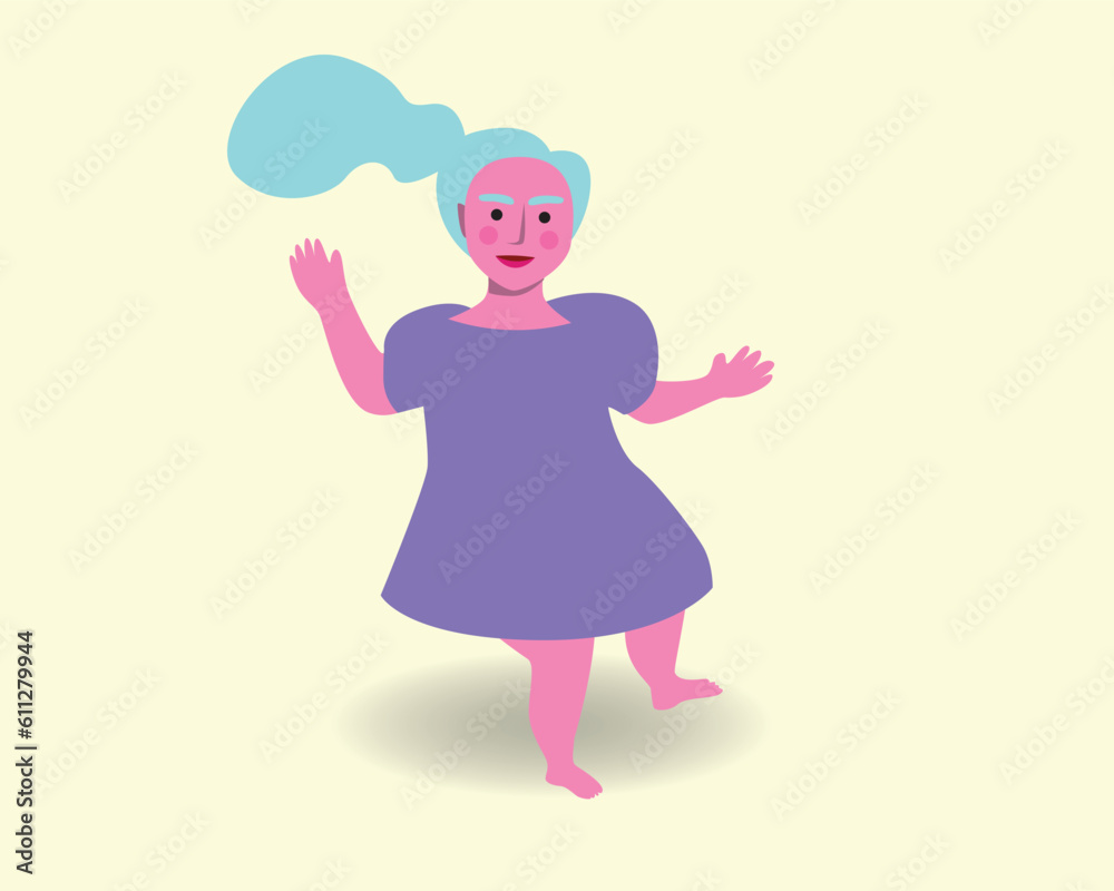 Modern baby girl or toddler sitting, isolated baby in dress, flat vector stock illustration Modern baby girl or toddler sitting, isolated baby in dress, flat vector stock illustration