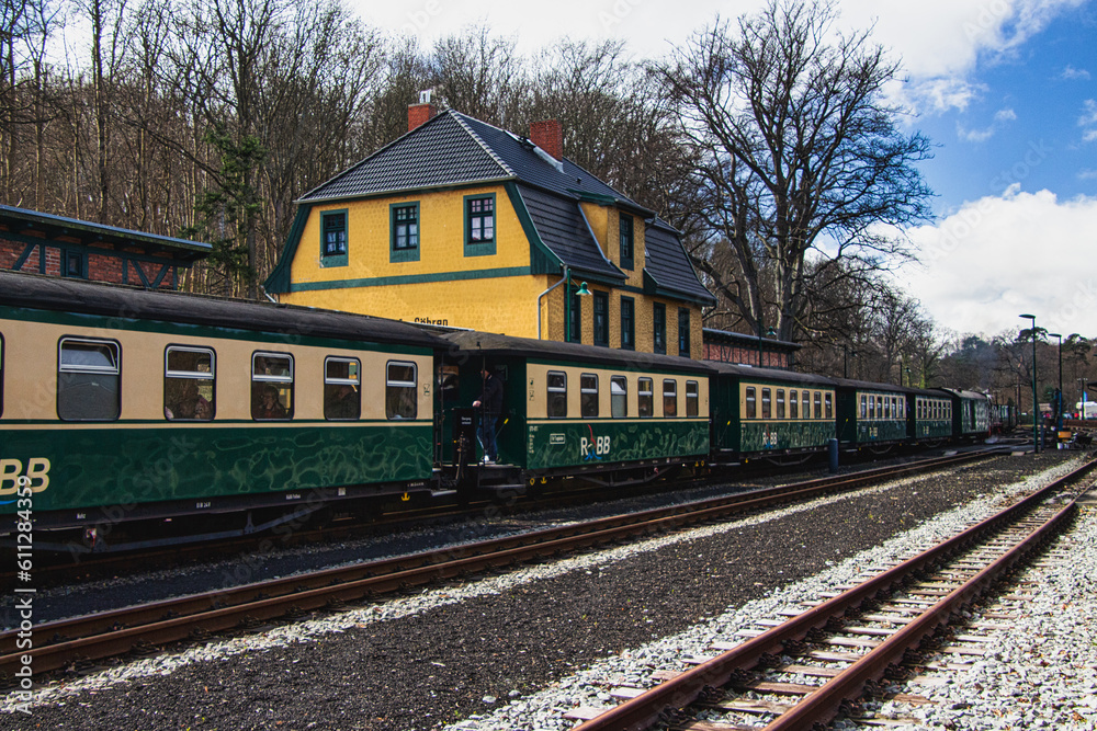 Obraz premium Rasender Roland Steam Train on Rügen Island, Germanx