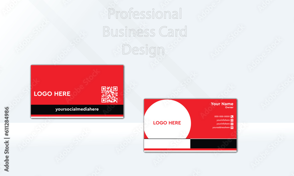Vector, professional, clean & corporate business card design Vector, professional, clean & corporate business card design