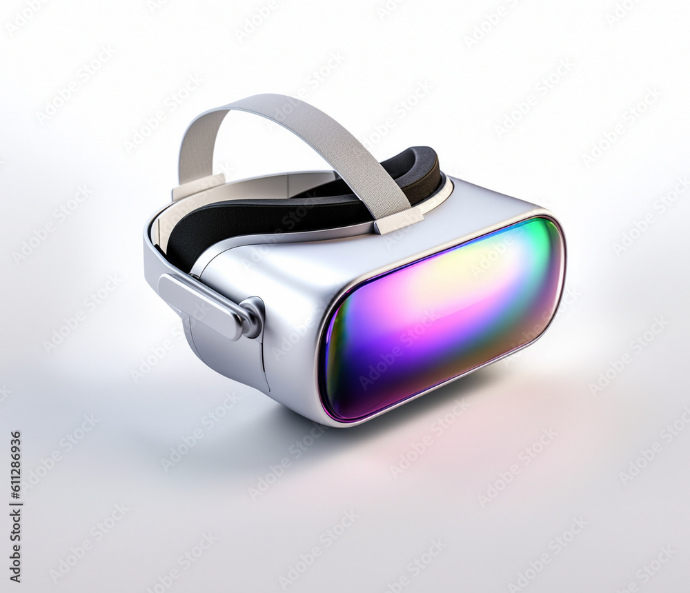 Virtual and augmented reality helmet, concept Virtual and augmented reality helmet, concept
