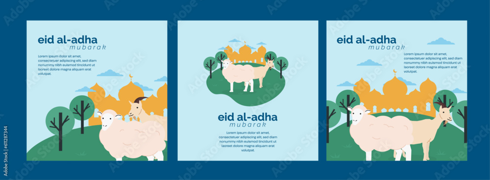 eid-adha-goat-sheep-day-time-mosque-social-media-post-in-flat-illustration