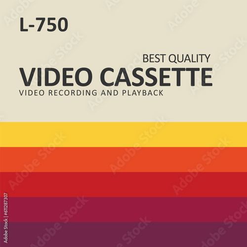 retro style blank vhs betamax cassette cover templates 80s 90s nostalgia video cassette