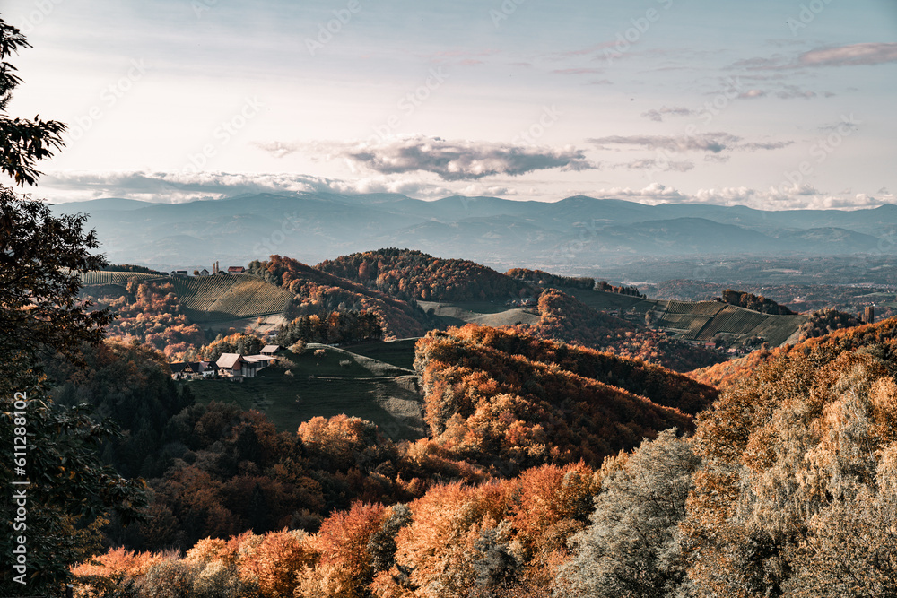 Naklejka premium Herbst in der Stüdsteiermark