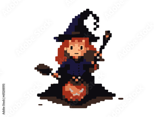 witch pixel art