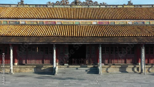 Aerial of Imperial Royal Palace, Hue, Vietnam