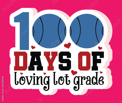 100 days of school stacker svg
