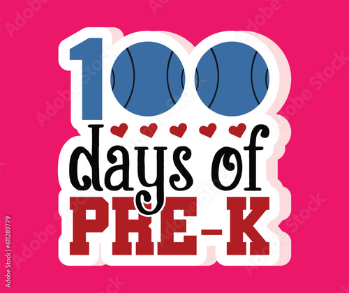 100 days of school stacker svg