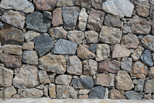 Stone wall background. Dry Stone Wall in Turkey.