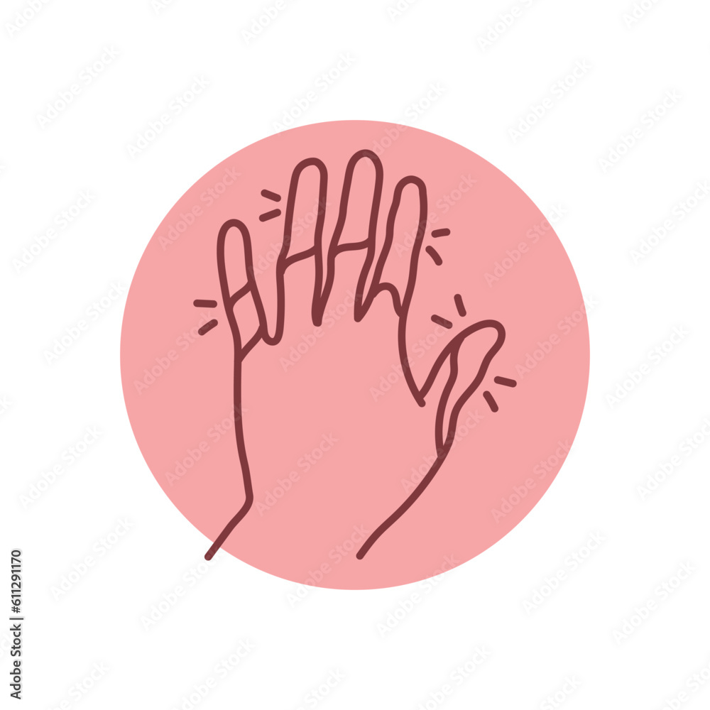 Scleroderma black line icon. Autoimmune diseases Scleroderma black line icon. Autoimmune diseases