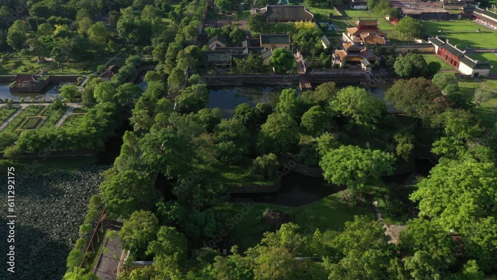 Aerial of Imperial Royal Palace, Hue, Vietnam Aerial of Imperial Royal Palace, Hue, Vietnam