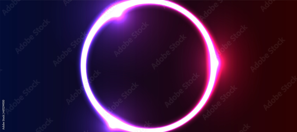 simple glowing blue and pink neon circle modern background vector illustration EPS10 simple glowing blue and pink neon circle modern background vector illustration EPS10