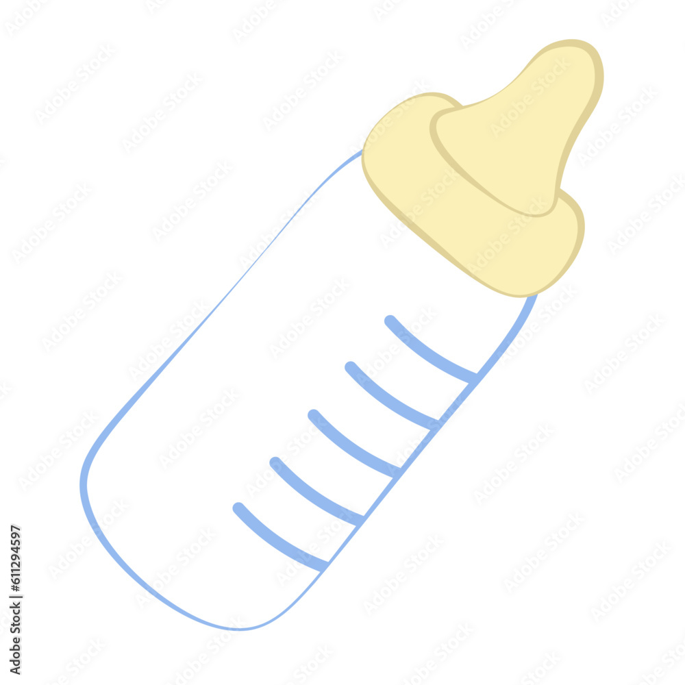 Feeding baby bottle elememnt for new born shower cards and presentation Feeding baby bottle elememnt for new born shower cards and presentation