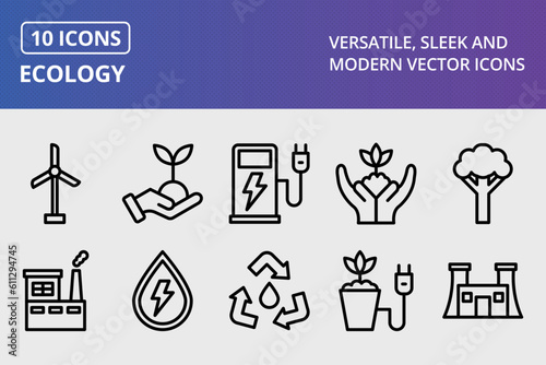 Vector Ecology Icon Set
