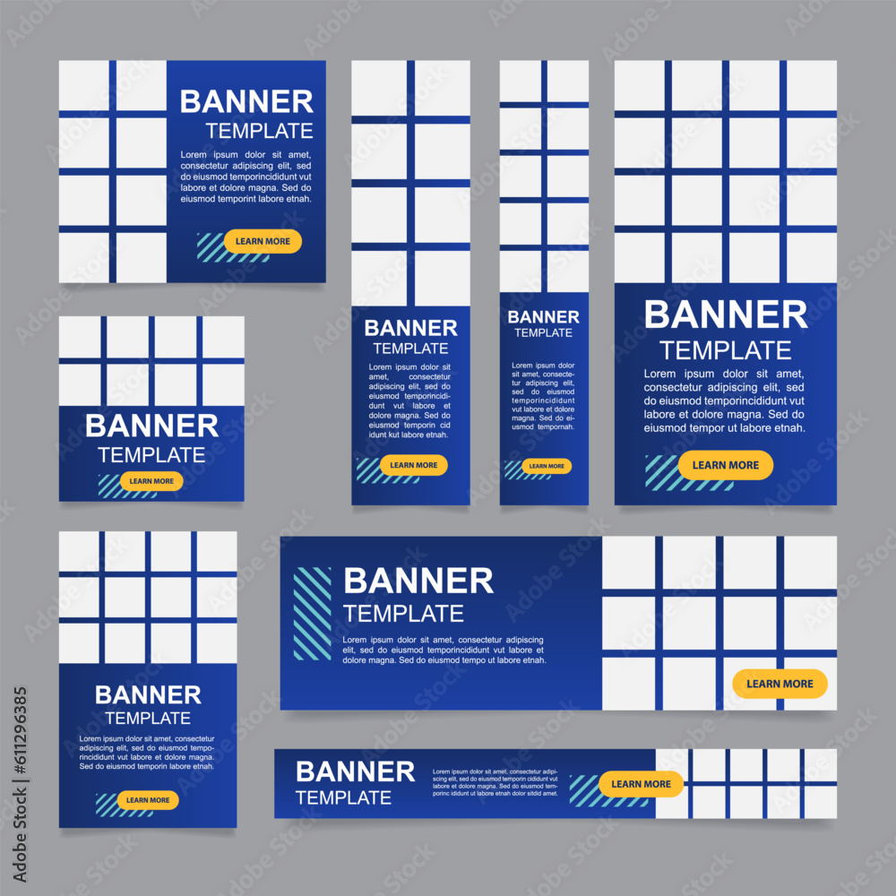 Building construction company service web banner design template ...