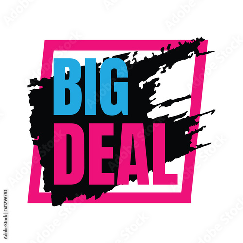 Today's big deal marketing promotional sign vector, Super deal online shopping sale event, Mega sale promotional advertisement