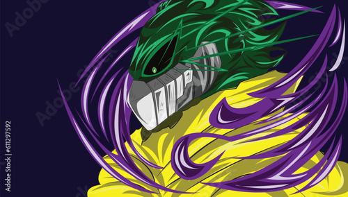 Deku Izuku Midoriya Boku No Hero Illustration For Poster, T-shirt Design