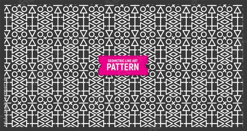 Geometric seamless pattern