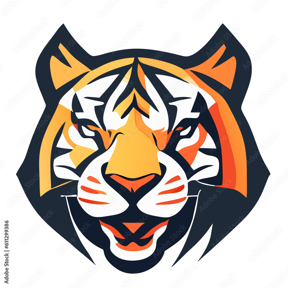 Head of Tiger symbol.It's for success concept