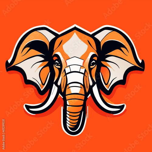 Head of Elephant symbol.It's for fighter concept