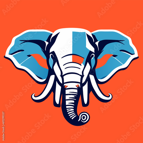 Head of Elephant symbol.It's for winner concept