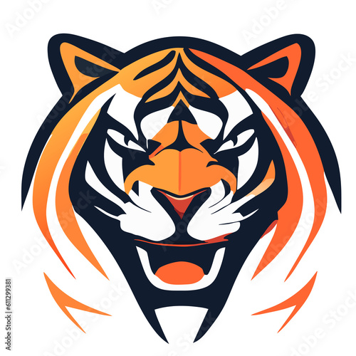Head of Tiger symbol.It's for fighter concept